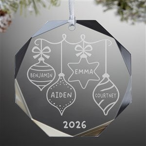 Retro Ornament Personalized Premium Octagon Ornament - 42427