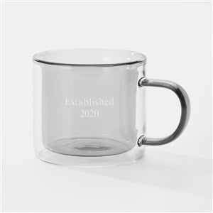 Engraved Double Wall Mug in Grey - 42605-G