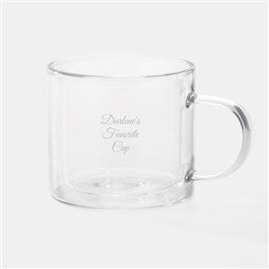 Engraved Double Wall Mug in Clear - 42606-C