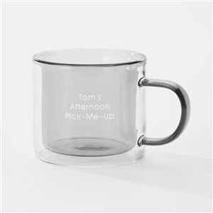Engraved Double Wall Mug in Grey - 42607-G