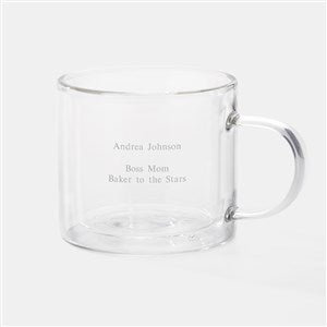 Engraved Double Wall Mug in Clear - 42608-C