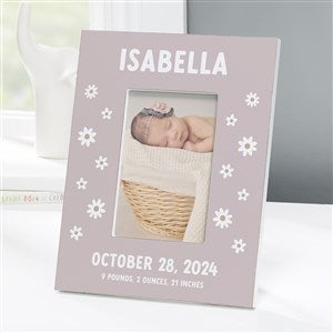 Retro Daisy Personalized Baby 4x6 Tabletop Frame- Vertical - 42623-TV