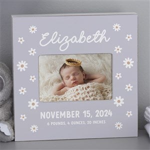 Retro Daisy Personalized Baby 4x6 Box Frame- Horizontal - 42623-BH