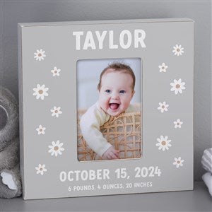 Retro Daisy Personalized Baby 4x6 Box Frame- Vertical - 42623-BV