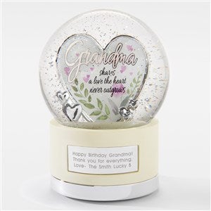 Engraved Grandma Heart Snow Globe - 42670