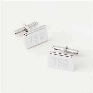 Engraved Graduation Sterling Silver Rectangular Cufflinks - 42751