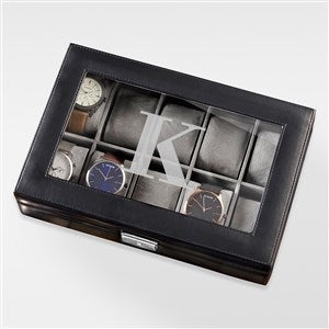 Engraved Vegan Leather 10pc Watch Box For Him - 42840-10