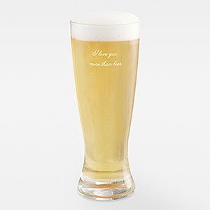 Engraved Message 23oz. Pilsner Glass For Couples - 42849-P