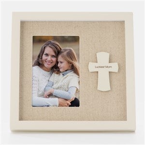 Engraved Cross Pendant Picture Frame - 42907