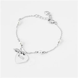 Young Adults Engraved Communion and Confirmation Sterling Silver Bracelet - 42913