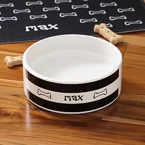 Personalized Ceramic Pet Bowls - Doggie Diner Small - 4296-6
