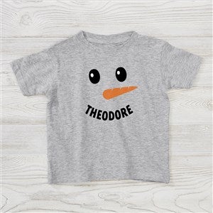 Smiling Snowman Personalized Holiday Toddler T-Shirt - 42980-TT