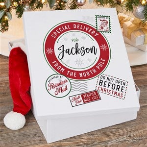 North Pole Delivery Personalized Holiday Keepsake Box - Small - 42990-S