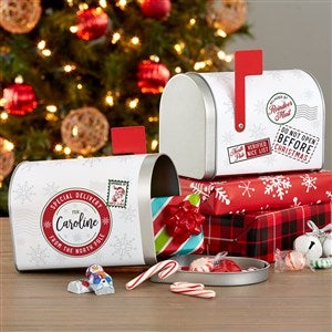 North Pole Delivery Personalized Christmas Metal Mailbox - 42991