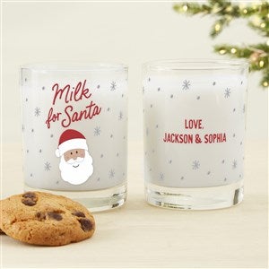 Cookies For Jolly Santa Personalized Short Drinking Glass - 14 oz - 42994-S