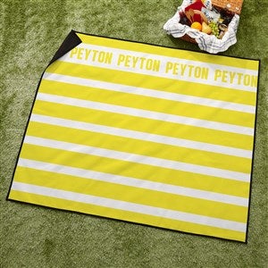 Classic Stripe Personalized Picnic Blanket - 42996