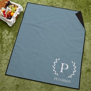 Laurel Initial Personalized Picnic Blanket - 43001