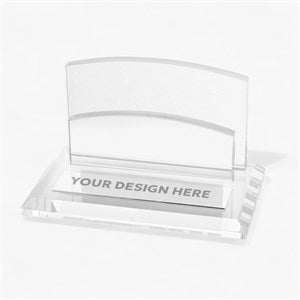 Corporate Engraved Glass Business Card Holder - 43022