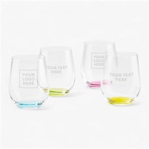 Corporate Engraved Riedel O Happy Wine Glass Bar Set - 43029