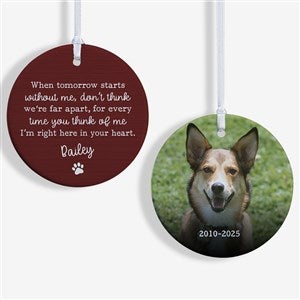 Pet Memorial Personalized Ornament- 2.85 Glossy - 2 Sided - 43045-2S