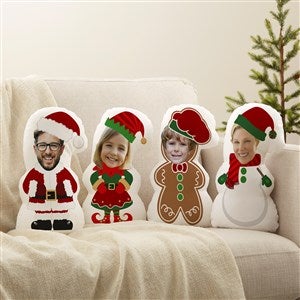 Christmas Character Personalized Photo Throw Pillow - 43073