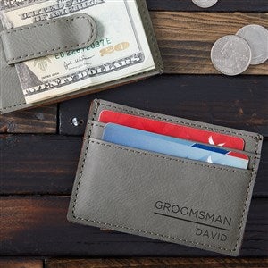 The Groomsman Personalized Money Clip Wallet - 43106