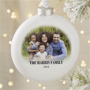 Merry & Bright Photo Personalized Deluxe Ornament - 43131