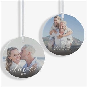 Love Personalized Photo Ornament - Large - 2 Sided - 43132-2L