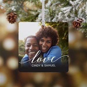 Love Photo Personalized Ornament-2.75 Metal - 1 Sided - 43132-1M