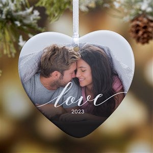 Love Photo Personalized Heart Ornament- 3.25" Glossy - 1 Sided - 43133-1
