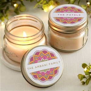 Diwali Personalized Mason Jar Candle - 43168