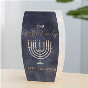 Love and Light Personalized Hanukkah Frosted Tabletop Light - Large - 43179-L