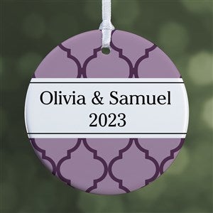 Christmas Custom Pattern Personalized Ornament-2.85" Glossy - 1 Sided - 43210-1S