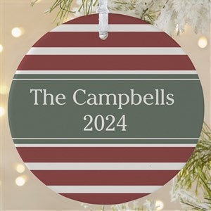 Christmas Custom Pattern Personalized Ornament-3.75" Matte - 1 Sided - 43210-1L