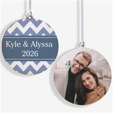 Christmas Custom Pattern Personalized Ornament-3.75 Wood - 2 Sided - 43210-2W