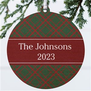 Christmas Custom Pattern Personalized Ornament-3.75 Wood - 1 Sided - 43210-1W