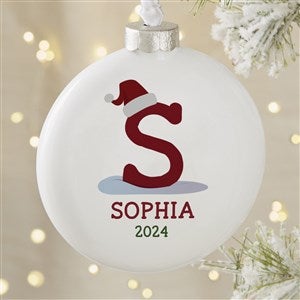 Initially Santa Personalized Deluxe Ornament - 43227