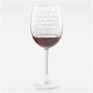 Engraved Message Red Wine Glass for Her - 43257-R