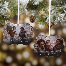 Starburst Photo Personalized Metal Ornament - 43309