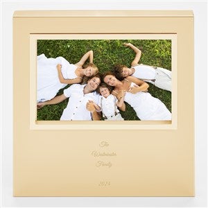 Engraved Family Gold Uptown 4x6 Picture Frame- Horizontal/Landscape - 43389-H