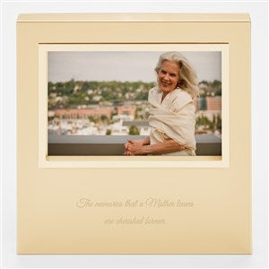 Engraved Memorial Gold Uptown 4x6 Picture Frame- Horizontal/Landscape - 43394-H