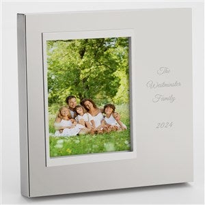 Engraved Family Silver Uptown 4x6 Picture Frame- Vertical/Portrait - 43396-V