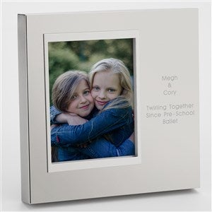 Engraved Friends Silver Uptown 4x6 Picture Frame- Vertical/Portrait - 43400-V