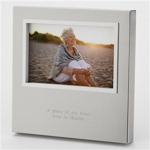 Engraved Memorial Silver Uptown 4x6 Picture Frame- Horizontal/Landscape - 43401-H