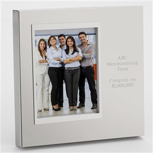 Engraved Office Silver Uptown 4x6 Picture Frame- Vertical/Portrait - 43402-V