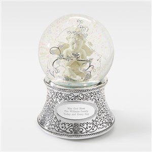 Engraved Family Cherub Snow Globe - 43415