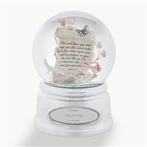 Engraved Prayer Scroll Snow Globe - 43422