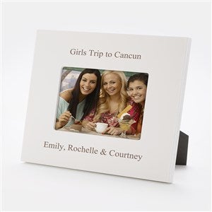 Engraved Friends Everyday White 4x6 Picture Frame- Horizontal/Landscape - 43473-H