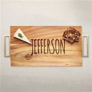 Personalized Name Acacia Wood Charcuterie Board - Rectangle - 43596D