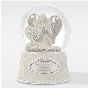 Engraved Religious Miracle Angel Snow Globe - 43600